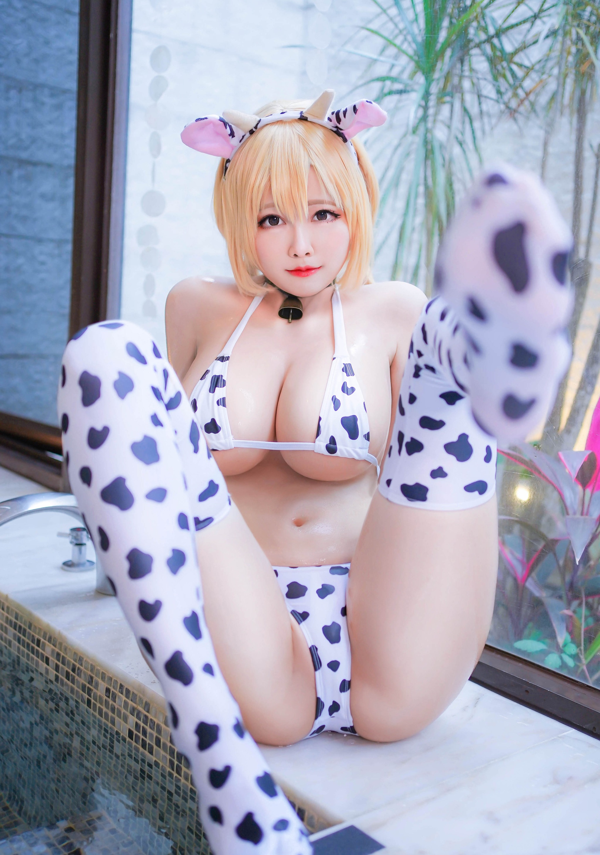 图片[1]-Arty亚缇 – NO.076 奶牛泳衣18p自购 Special Tier[18P]-XikXak